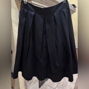 Black Pleated A-Line Skirt Size Medium NWT